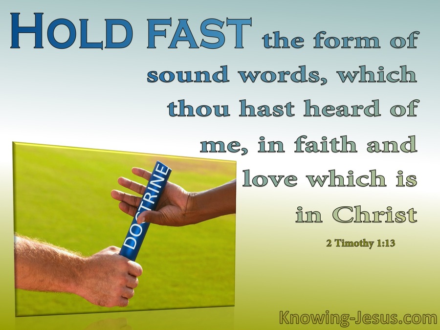 2 Timothy 1:13 Hold Fast (green)